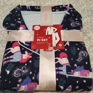Cute blue unicorn medium pajamas set